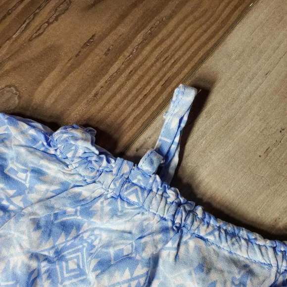 Children's Place Little Girl Size XS (4) Blue Romper - Picture 9 of 10